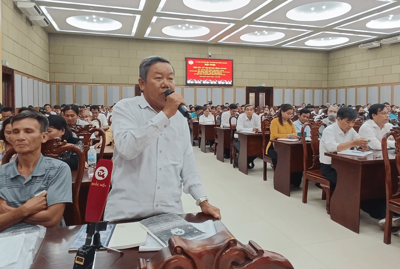 Đại biểu Quốc hội và Hội đồng nhân dân TP Hồ Chí Minh tiếp thu ý kiến cử tri về dự án treo ở huyện Bình Chánh, TP Hồ Chí Minh