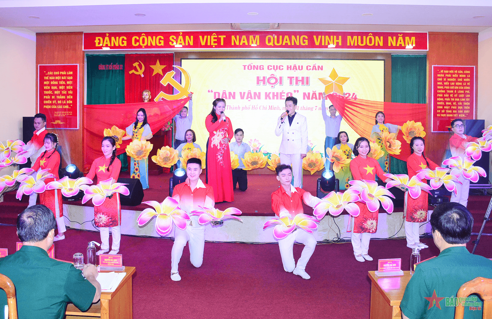 Các đơn vị phía Nam của Tổng cục Hậu cần đua tài “Dân vận khéo”