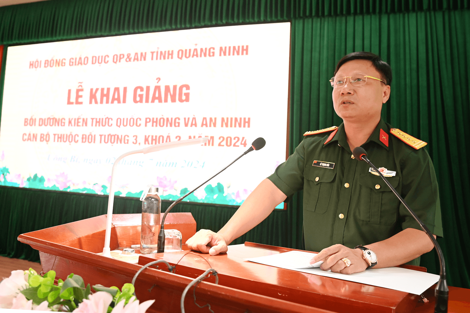Quảng Ninh: Khai giảng bồi dưỡng kiến thức quốc phòng và an ninh đối tượng 3, khóa 2 năm 2024
