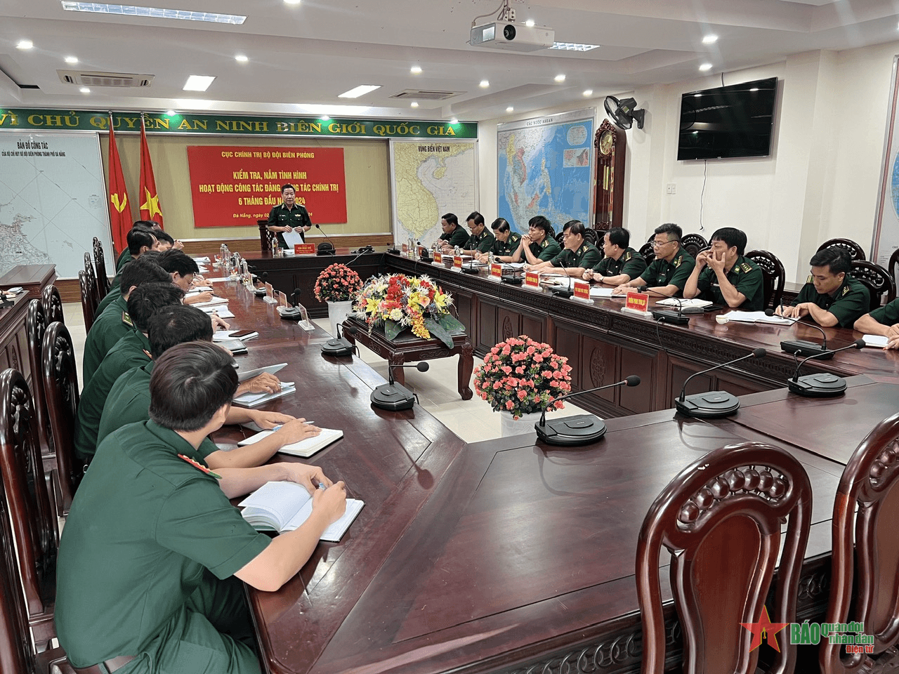 Kiểm tra công tác Đảng, công tác chính trị 6 tháng đầu năm 2024 tại BĐBP thành phố Đà Nẵng