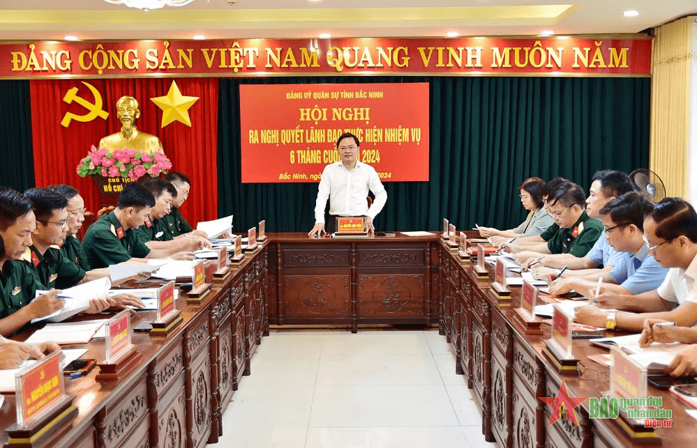 Đảng ủy Quân sự tỉnh Bắc Ninh: Ra nghị quyết lãnh đạo thực hiện nhiệm vụ 6 tháng cuối năm