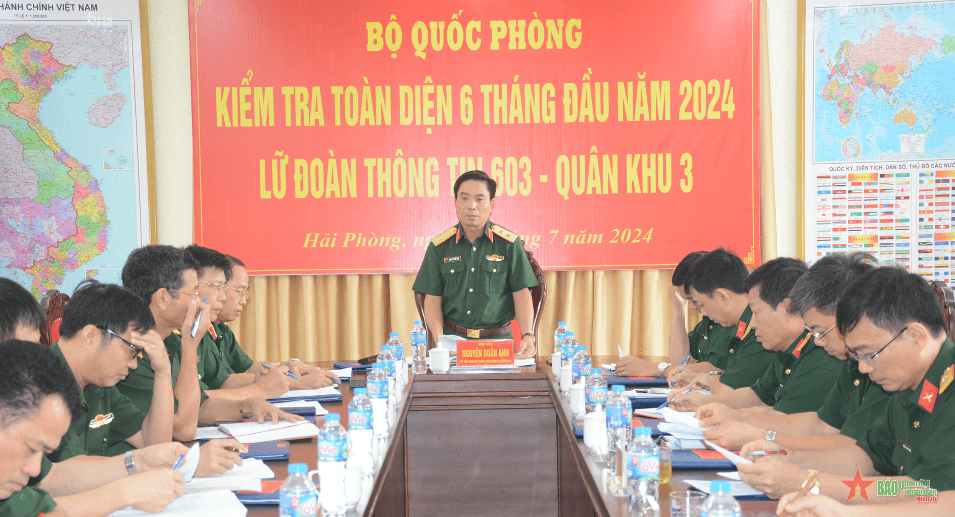 Bộ Quốc phòng kiểm tra toàn diện Lữ đoàn Thông tin 603