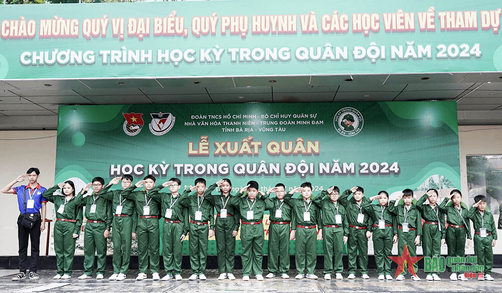 Bà Rịa-Vũng Tàu xuất quân Chương trình "Học kỳ trong Quân đội"