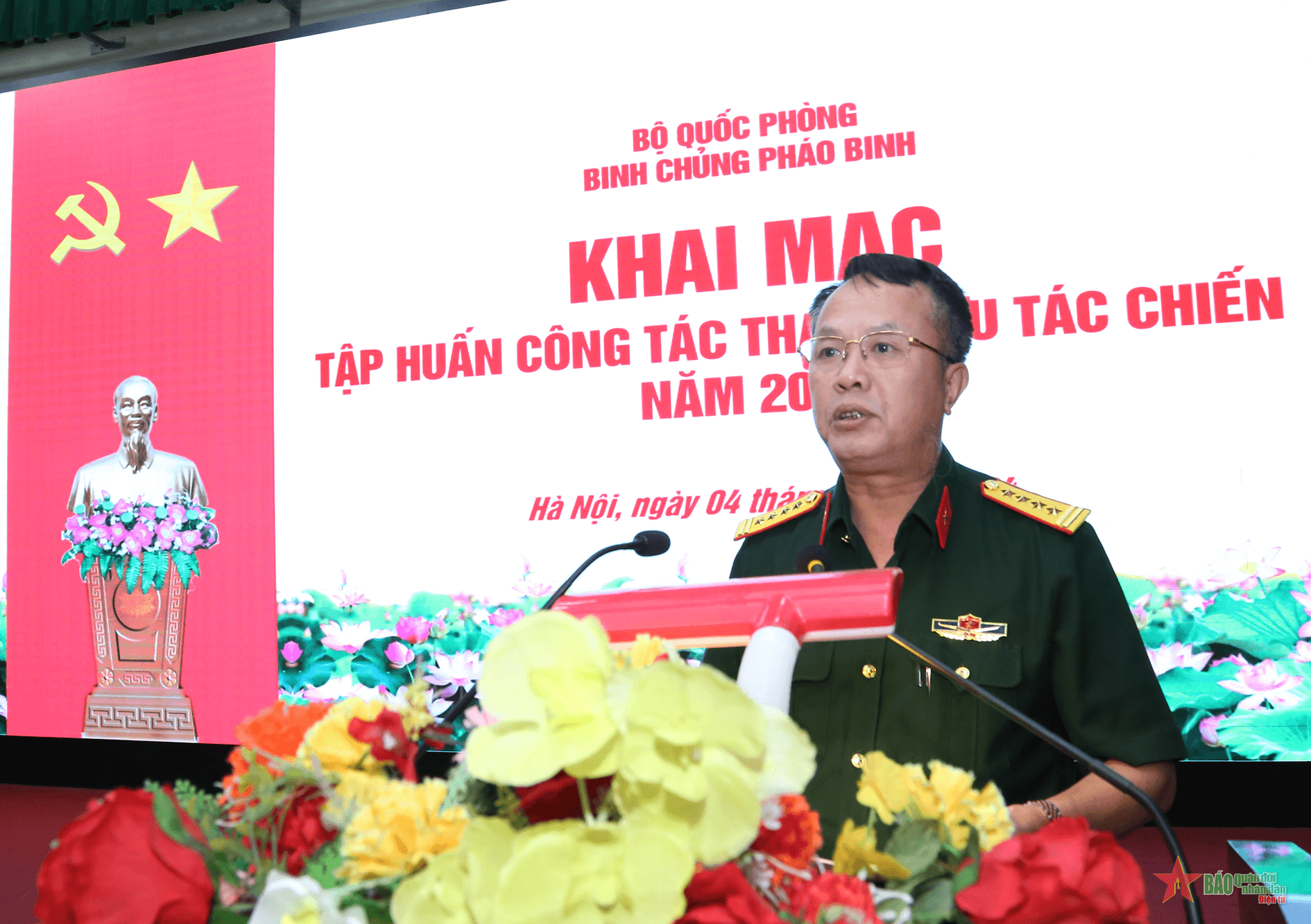 Binh chủng Pháo binh tập huấn công tác tham mưu tác chiến năm 2024