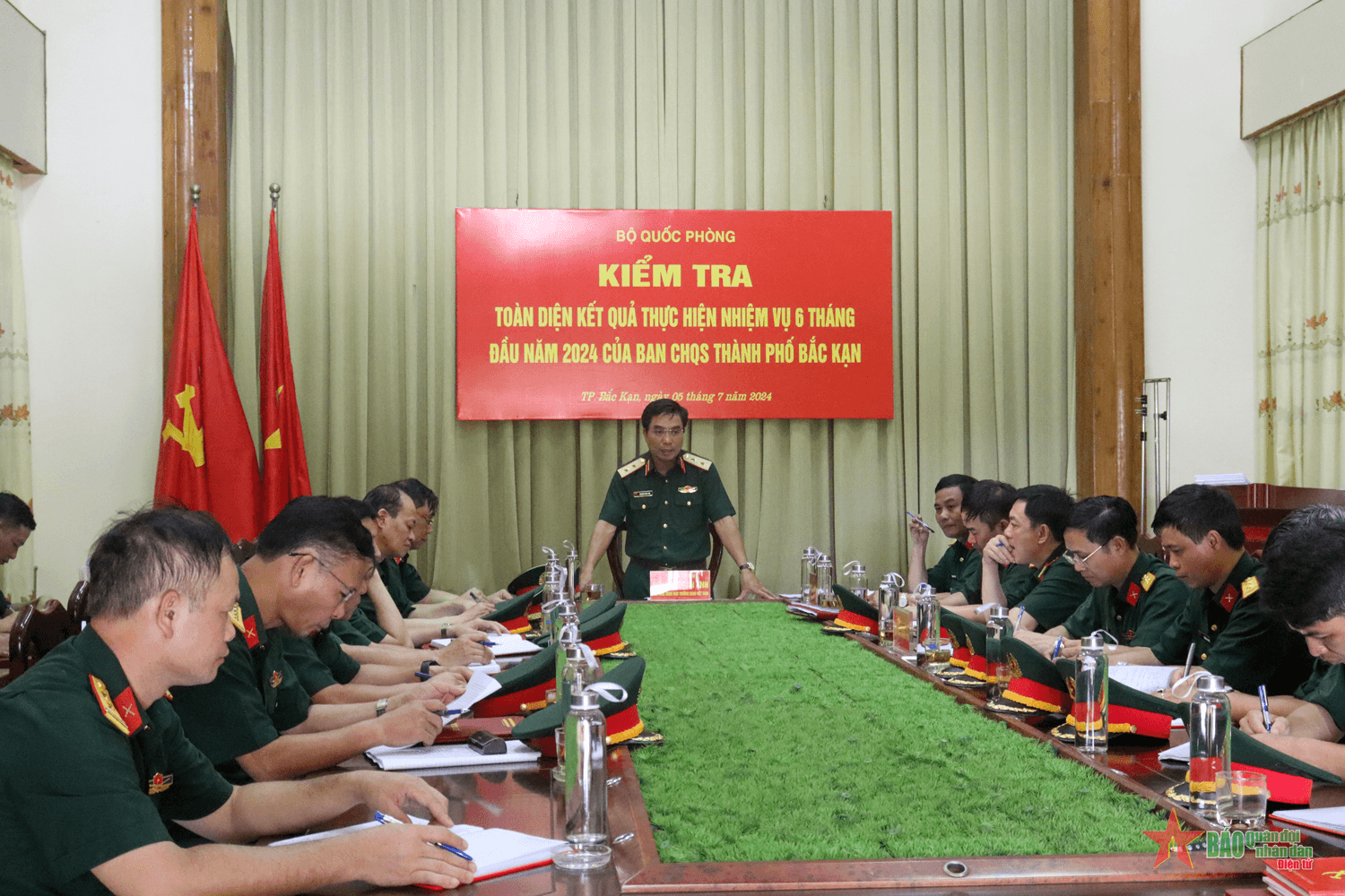 Bộ Quốc phòng kiểm tra toàn diện tại Bộ CHQS tỉnh Bắc Kạn