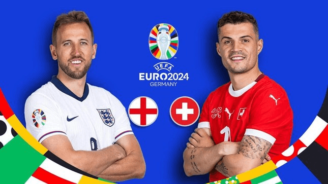 Link xem trực tiếp Anh và Thụy Sĩ: (tứ kết Euro 2024)