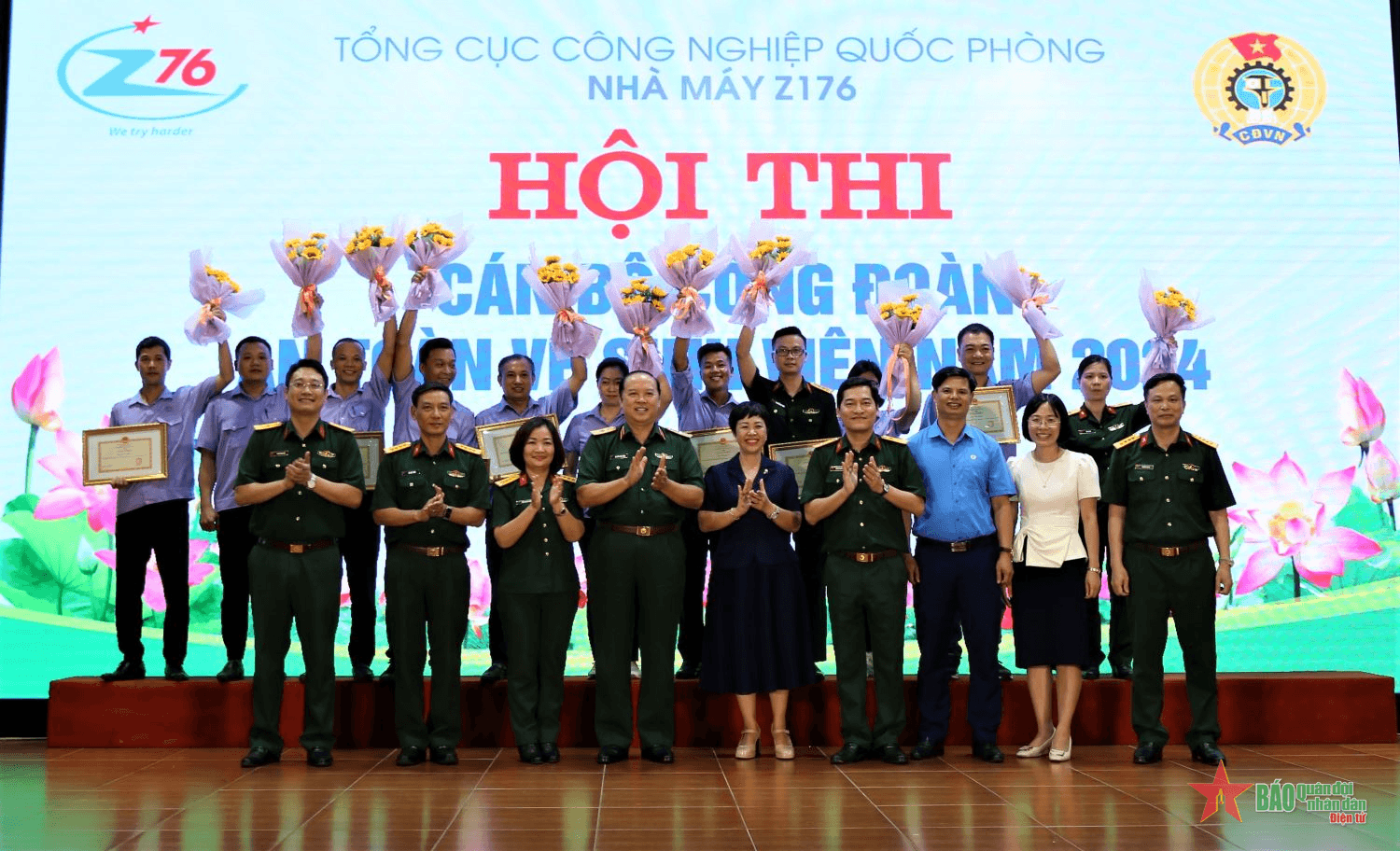 Nhà máy Z176 tổ chức Hội thi Cán bộ công đoàn và an toàn vệ sinh viên năm 2024