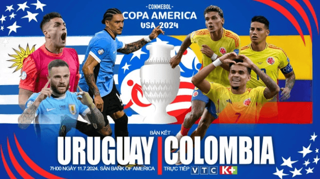 Nhận định bóng đá Uruguay và Colombia, bán kết Copa America 2024: Trận cầu kịch tính
