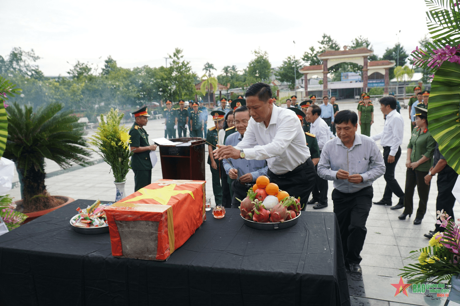 Ban chỉ đạo 515 TP Cần Thơ tổ chức Lễ truy điệu, an táng hài cốt liệt sĩ
