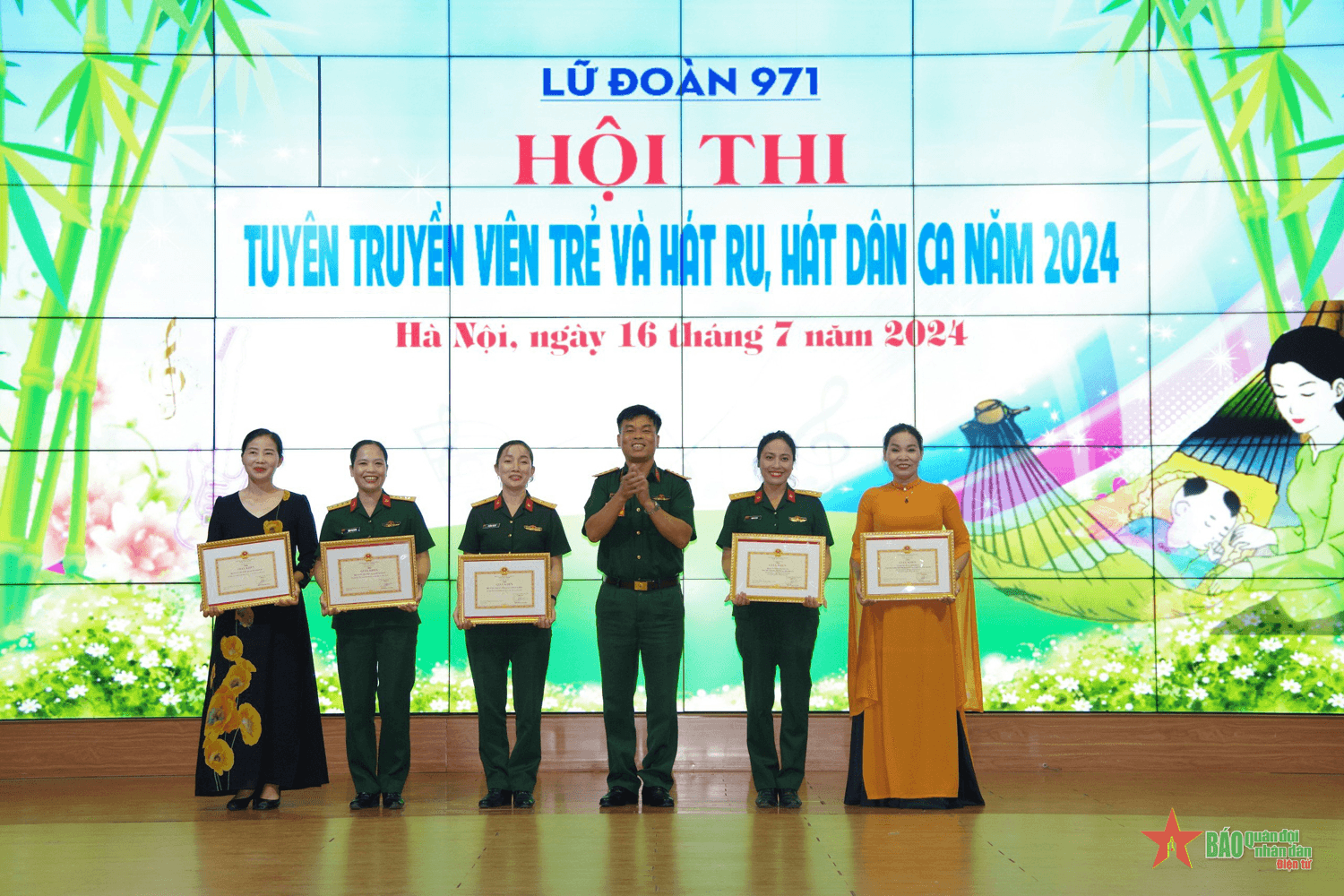 Lữ đoàn 971 thi Tuyên truyền viên trẻ và hát ru, hát dân ca năm 2024