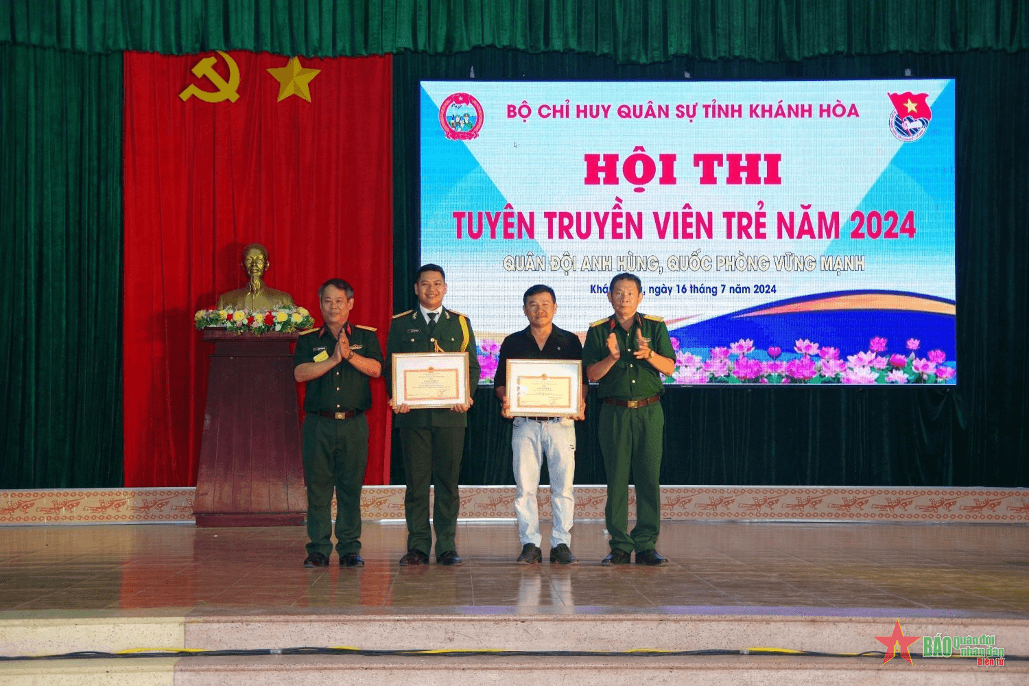 Bộ CHQS tỉnh Khánh Hòa tổ chức Hội thi tuyên truyền viên trẻ năm 2024