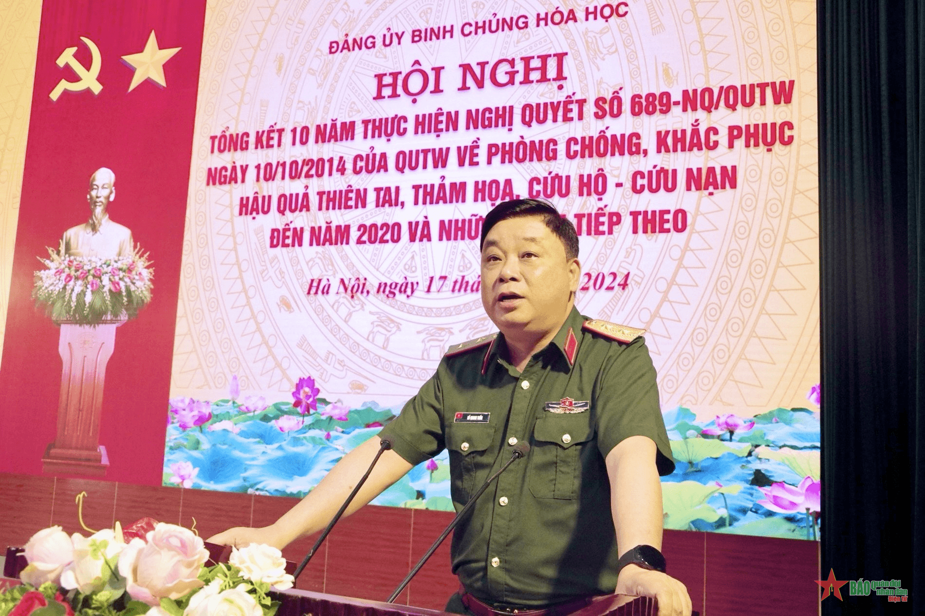 Binh chủng Hóa học: Hoàn thành xuất sắc nhiệm vụ phòng, chống thiên tai, cứu hộ - cứu nạn và ứng phó các sự cố