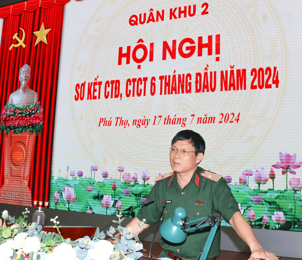 Bộ tư lệnh Quân khu 2 tổ chức Hội nghị sơ kết CTĐ, CTCT 6 tháng đầu năm