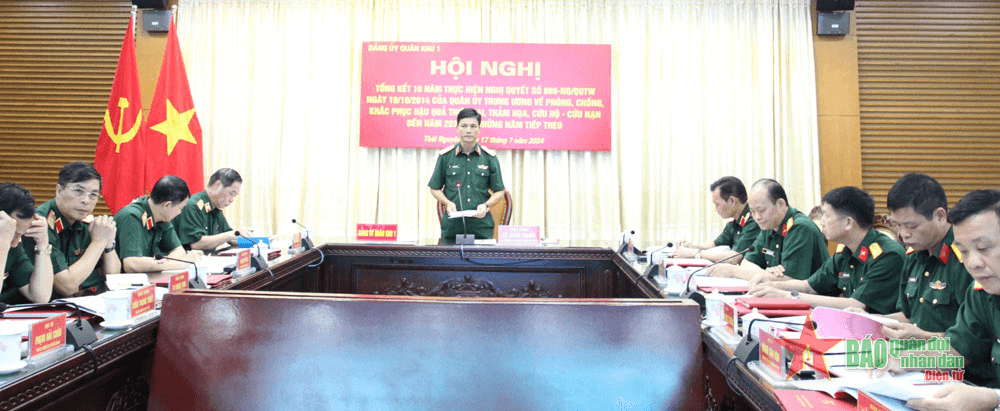 Quân khu 1 tổng kết 10 năm thực hiện Nghị quyết 689 của Quân ủy Trung ương