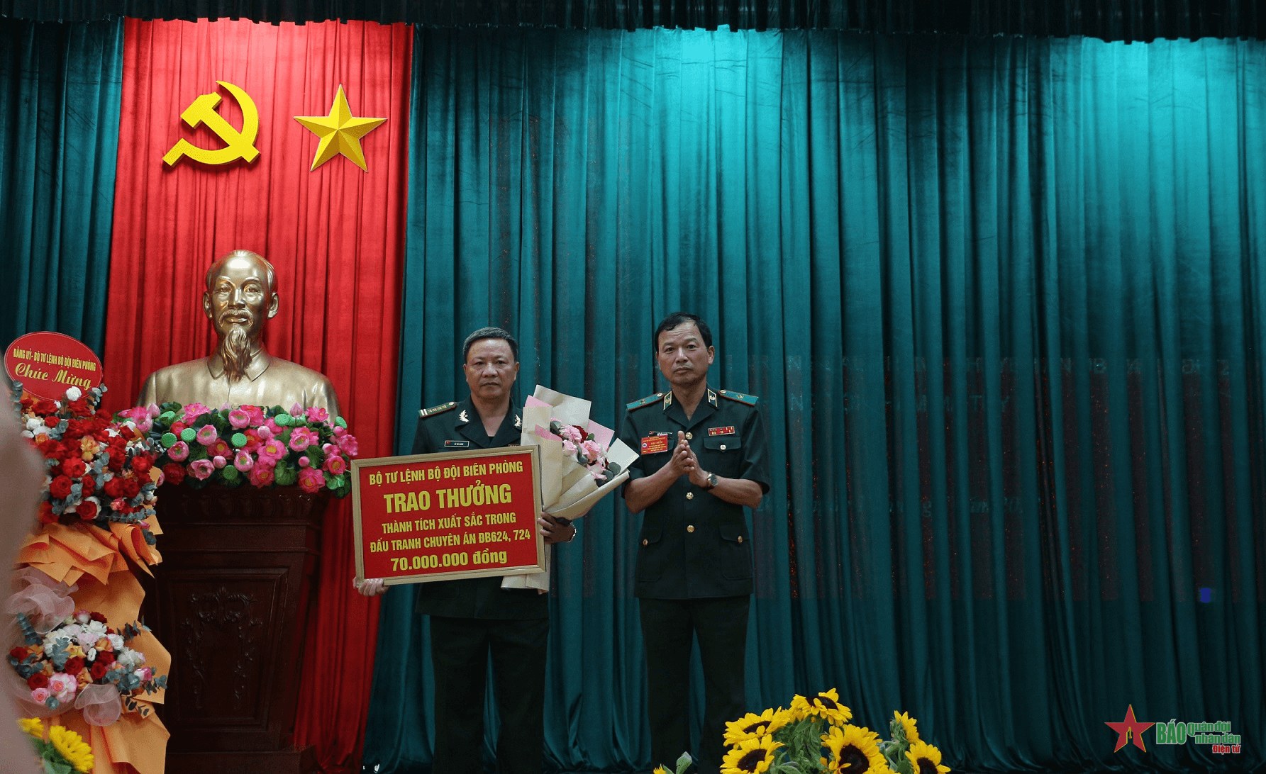 Khen thưởng đột xuất 2 chuyên án ma túy đối với Bộ đội Biên phòng tỉnh Điện Biên
