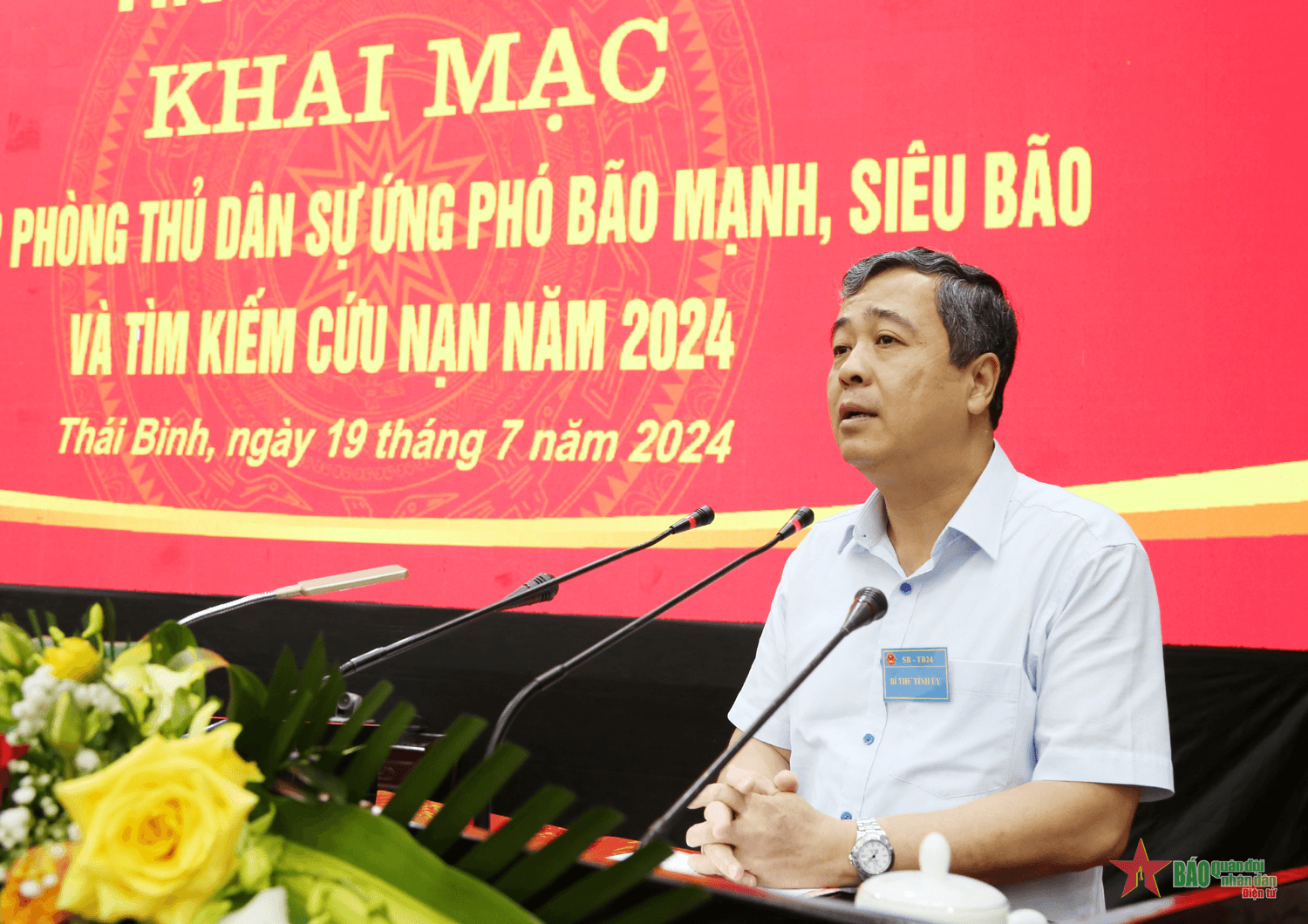 Tỉnh Thái Bình tổ chức diễn tập phòng thủ dân sự năm 2024