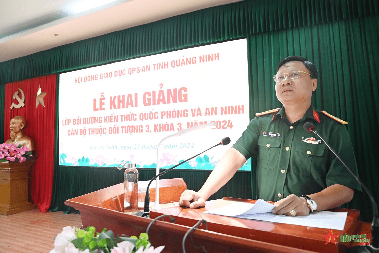 Quảng Ninh: Khai giảng lớp bồi dưỡng kiến thức quốc phòng và an ninh đối tượng 3