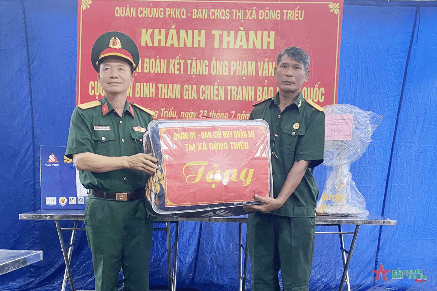 Thị xã Đông Triều (Quảng Ninh): Khánh thành nhà Đại đoàn kết tặng gia đình cựu chiến binh
