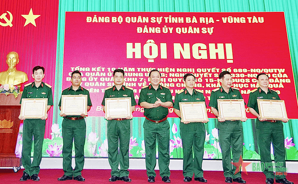 Đảng ủy Quân sự tỉnh Bà Rịa-Vũng Tàu lãnh đạo thực hiện tốt công tác phòng, chống thiên tai, cứu nạn