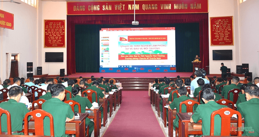 Tổng cục Chính trị Quân đội nhân dân Việt Nam tập huấn nghiệp vụ truyền thông môi trường, biến đổi khí hậu năm 2024