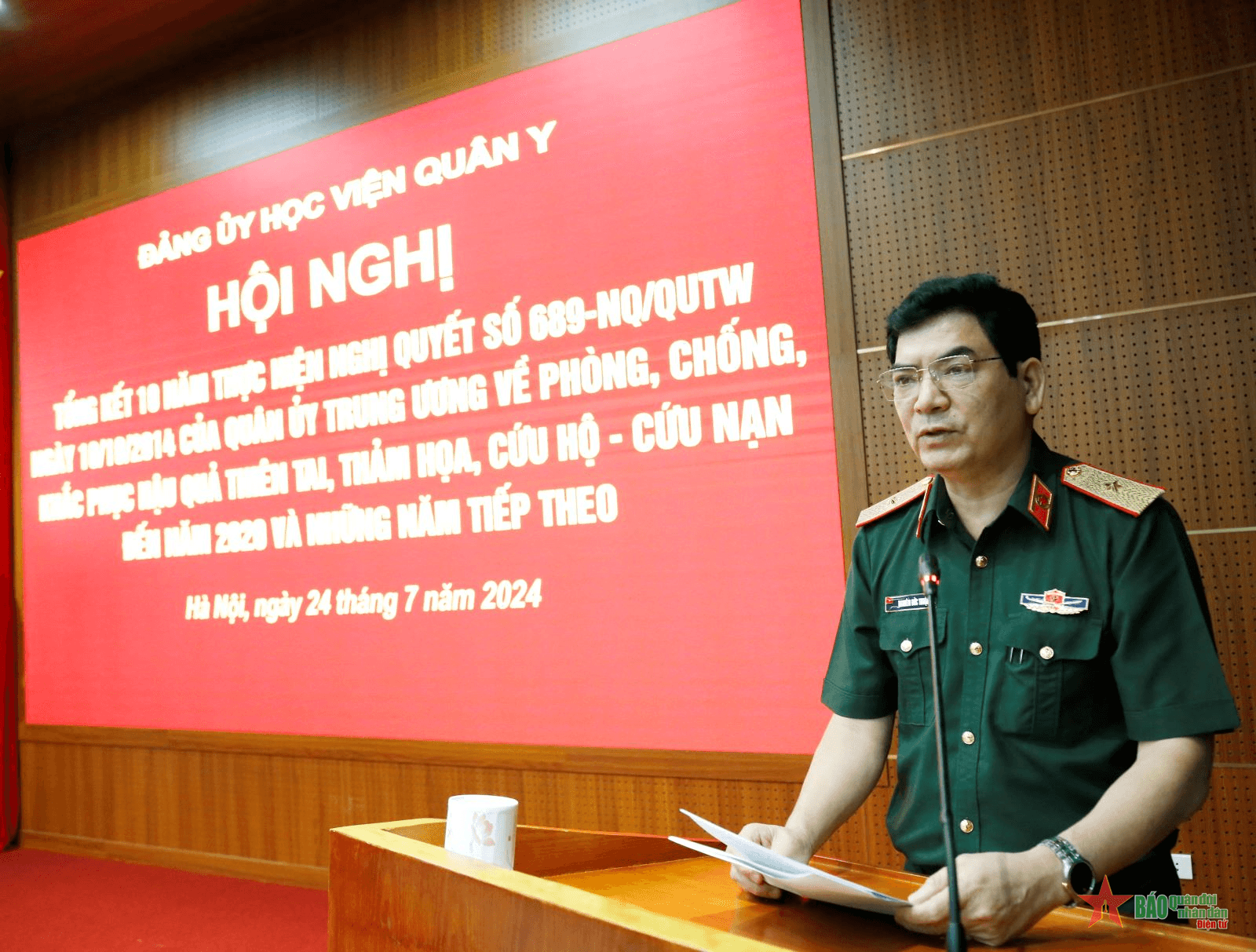 Học viện Quân y tích cực, chủ động phòng, chống, khắc phục hậu quả thiên tai, thảm họa, cứu hộ, cứu nạn

​