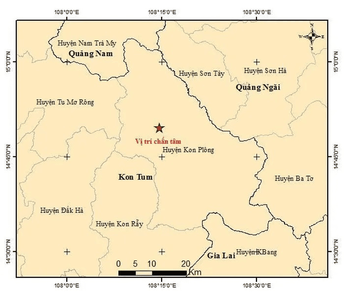 Dự báo động đất ở Kon Tum vẫn sẽ tiếp diễn trong thời gian tới