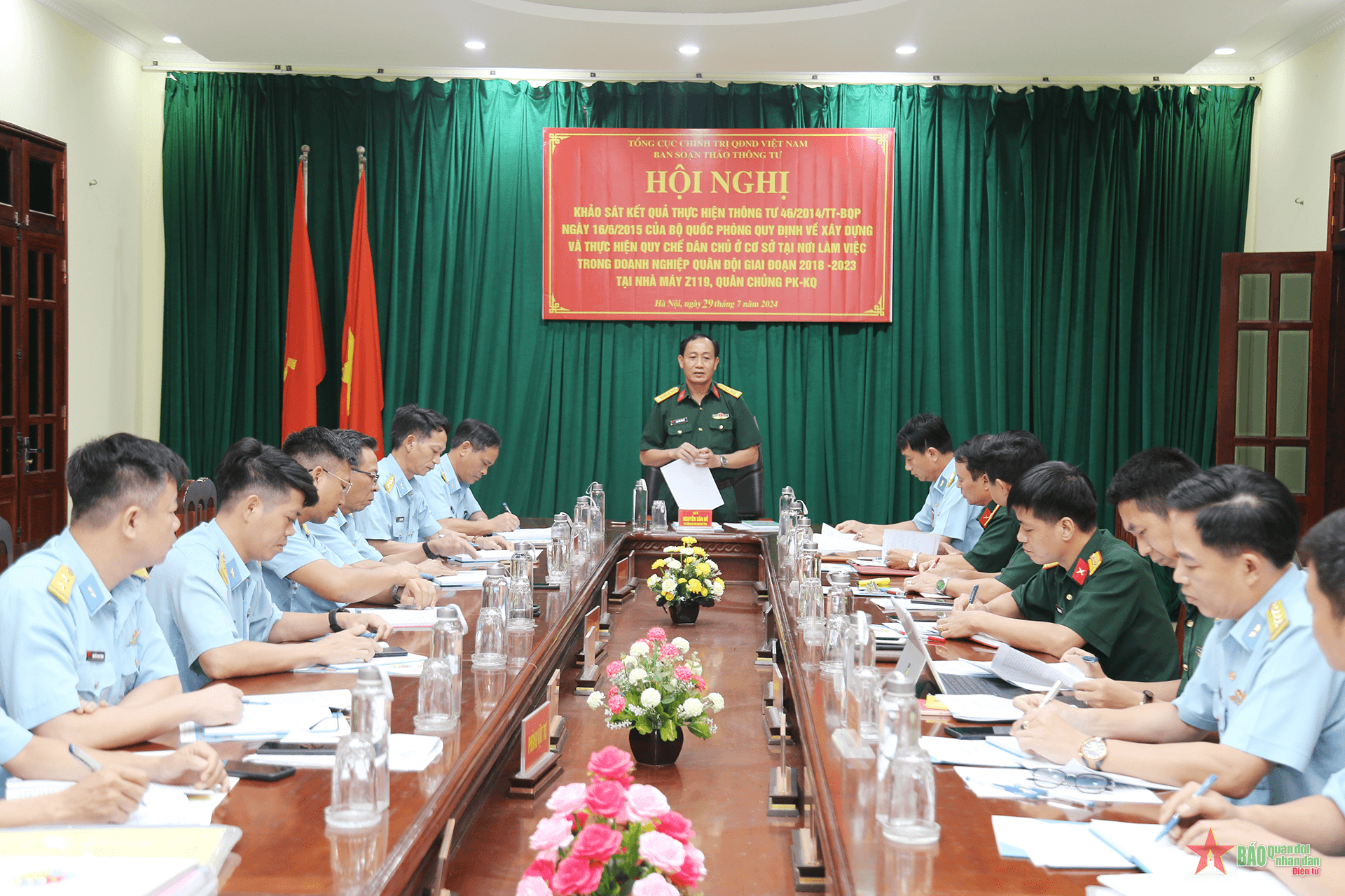 Khảo sát thực hiện quy chế dân chủ cơ sở ở Nhà máy Z119