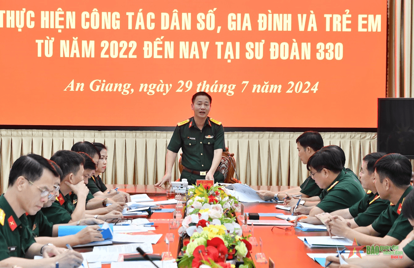 Bộ Quốc phòng: Kiểm tra, nắm tình hình thực hiện công tác dân số, gia đình và trẻ em tại Quân khu 9