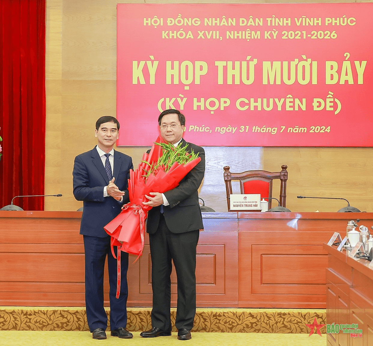 Đồng chí Trần Duy Đông giữ chức Chủ tịch UBND tỉnh Vĩnh Phúc