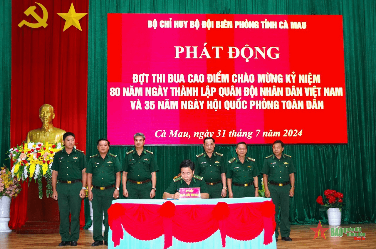Biên phòng Cà Mau quyết tâm phát huy phẩm chất cao đẹp Bộ đội Cụ Hồ