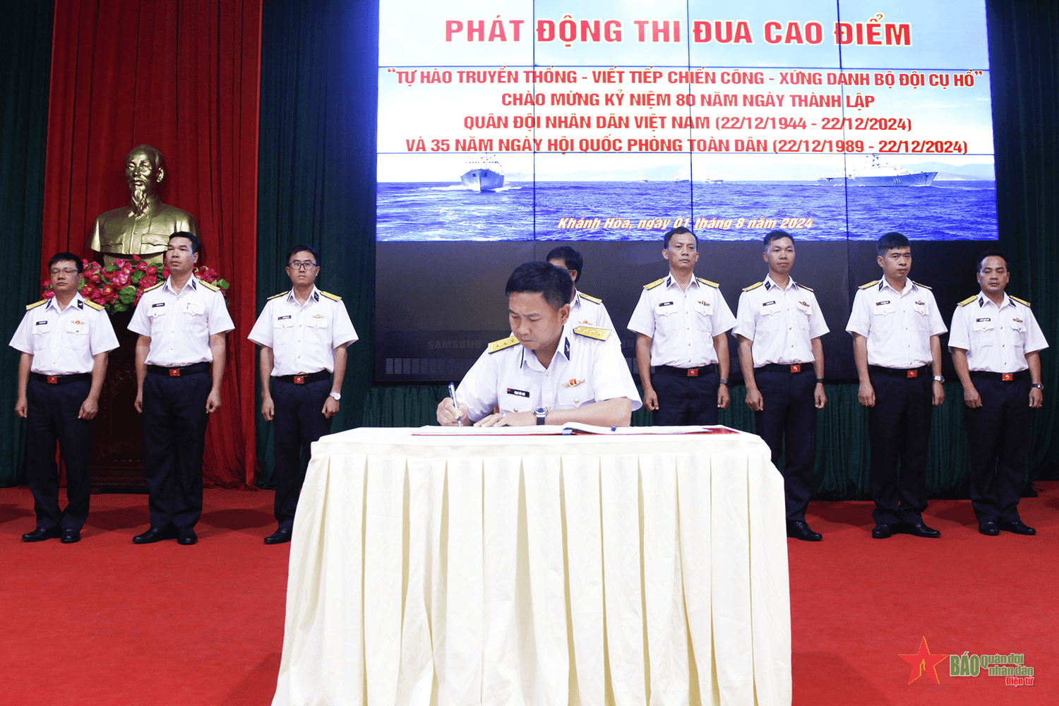 Lữ đoàn 162 (Vùng 4 Hải quân) phát động thi đua cao điểm