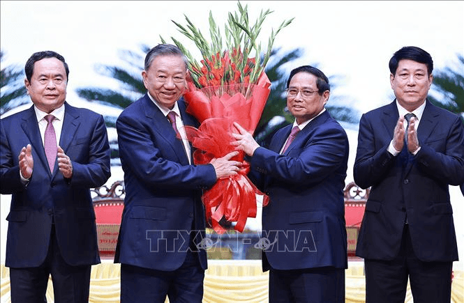 Tổng Bí thư, Chủ tịch Trung Quốc Tập Cận Bình chúc mừng Tổng Bí thư, Chủ tịch nước Tô Lâm