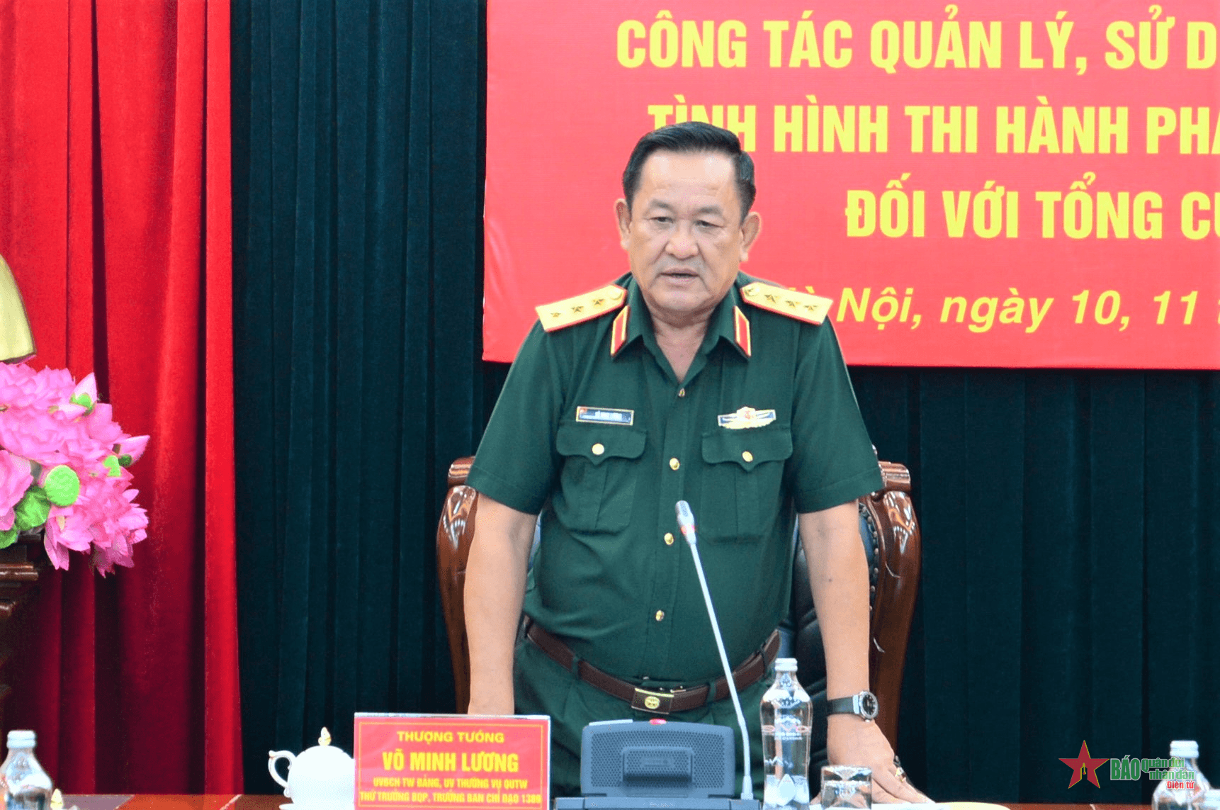 Thượng tướng Võ Minh Lương tham gia Hội đồng tư vấn đặc xá năm 2024
