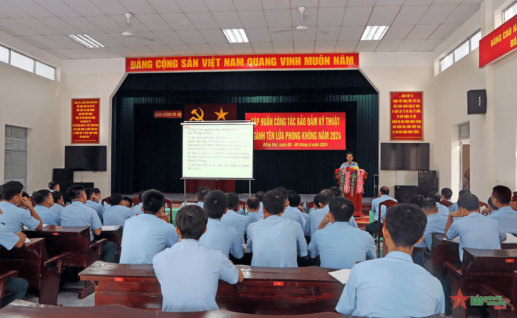 Quân chủng Phòng không - Không quân tập huấn công tác bảo đảm kỹ thuật ngành tên lửa phòng không năm 2024