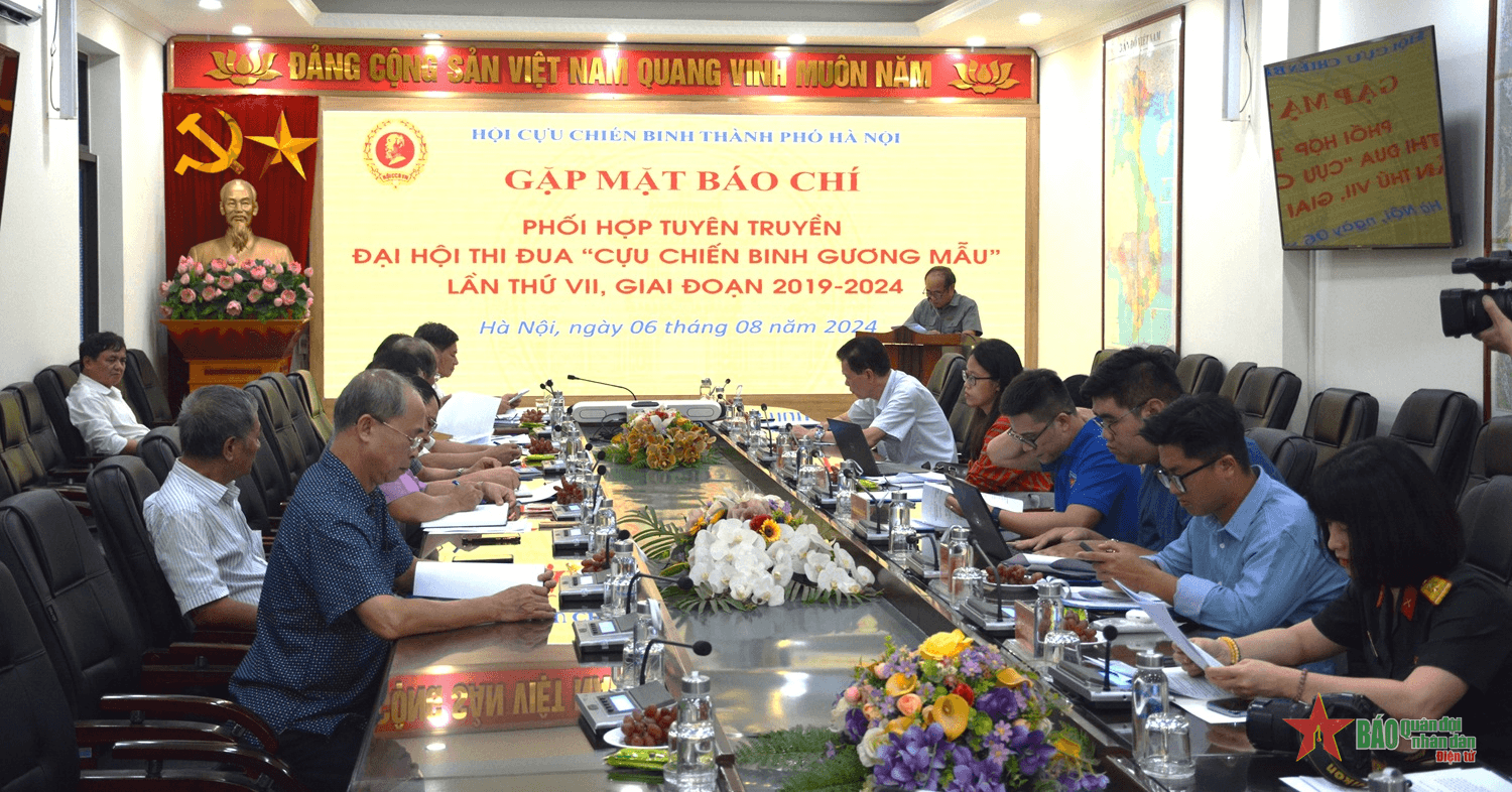 Hội Cựu chiến binh thành phố Hà Nội gặp mặt báo chí