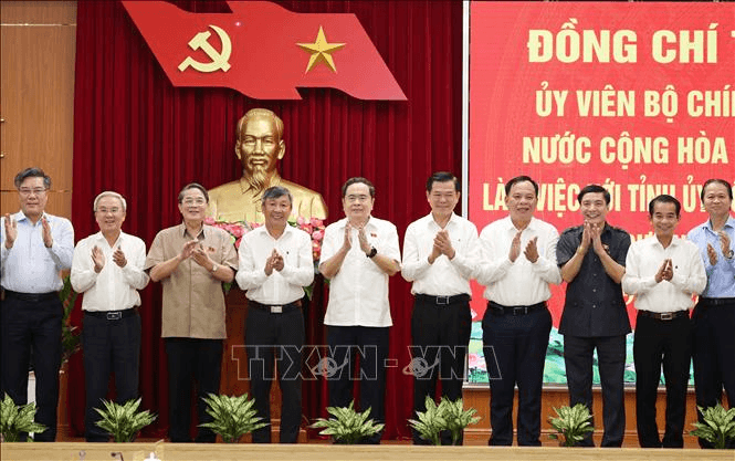 Chủ tịch Quốc hội Trần Thanh Mẫn làm việc với Ban Thường vụ Tỉnh ủy Đồng Nai