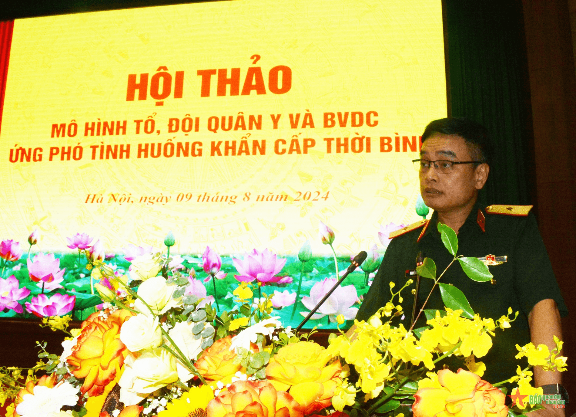 Hội thảo mô hình tổ, đội quân y và bệnh viện dã chiến ứng phó tình huống khẩn cấp thời bình