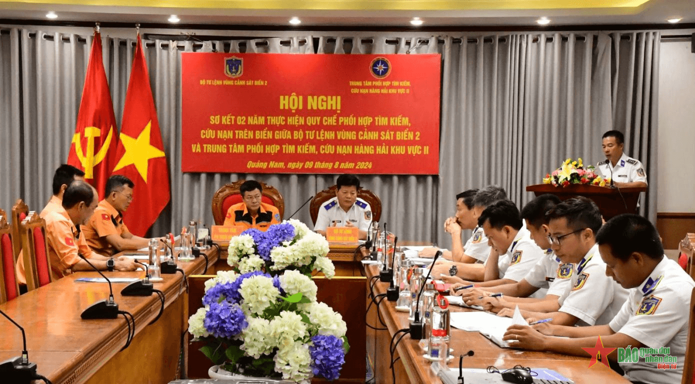 Vùng Cảnh sát biển 2 phối hợp thực hiện tốt công tác tìm kiếm, cứu nạn trên biển