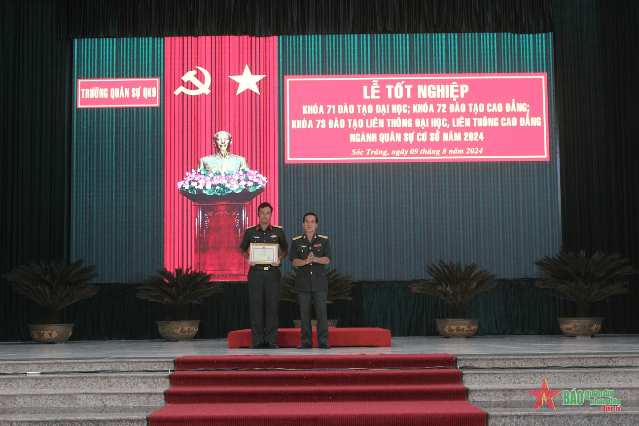 Quân khu 9: 156 học viên các khóa đào tạo ngành quân sự cơ sở hoàn thành khóa học