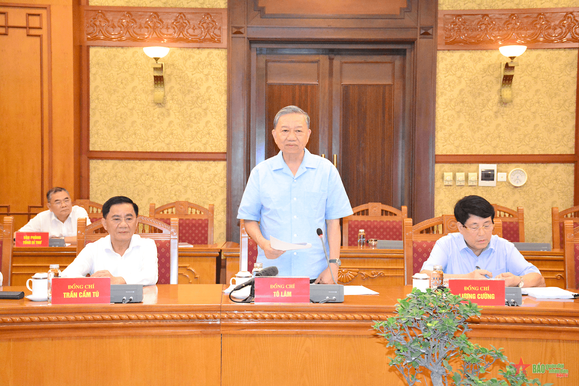 Tổng Bí thư, Chủ tịch nước Tô Lâm chủ trì họp Thường trực Tiểu ban Văn kiện Đại hội XIV của Đảng

​