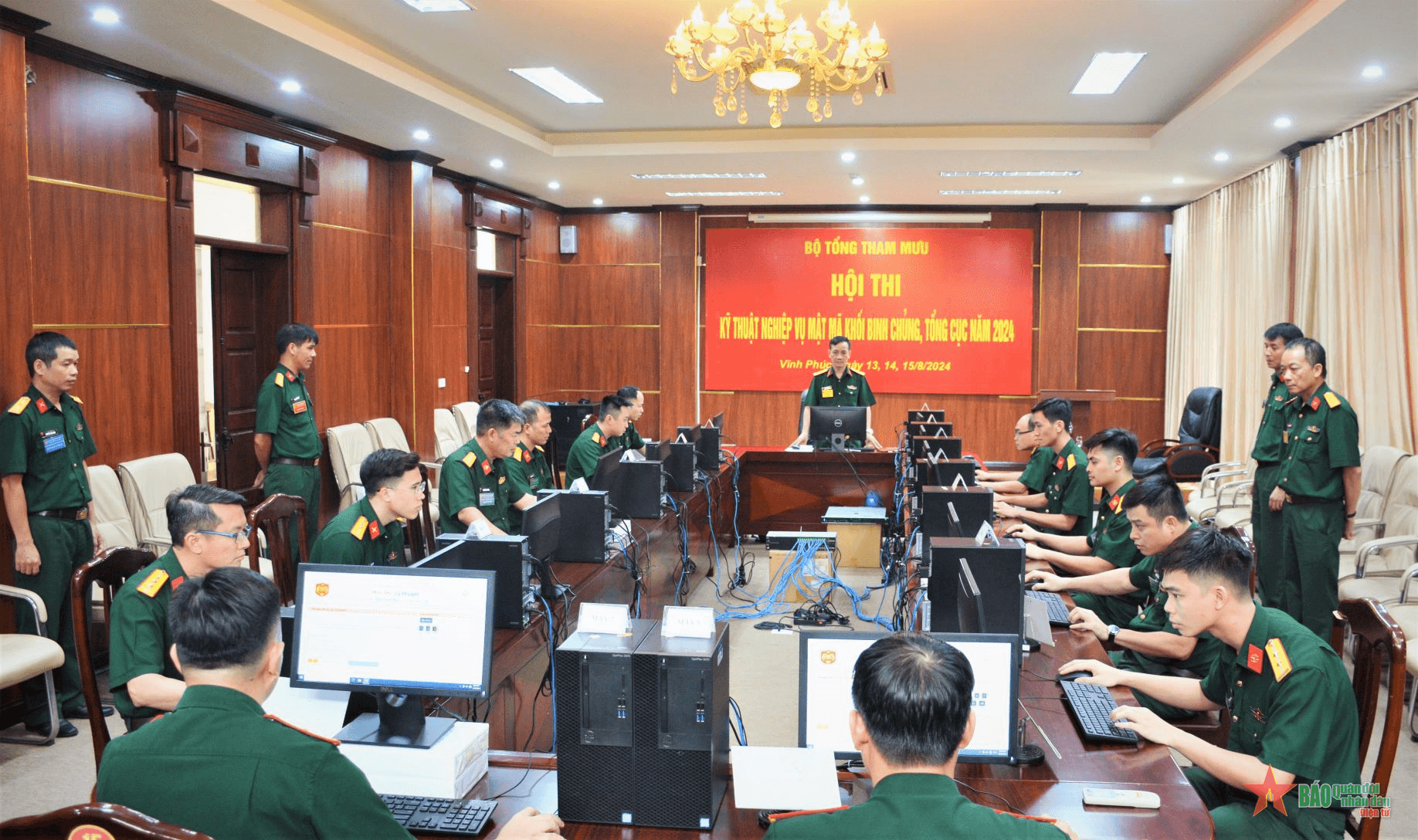 Khai mạc Hội thi kỹ thuật nghiệp vụ mật mã khối binh chủng, tổng cục năm 2024