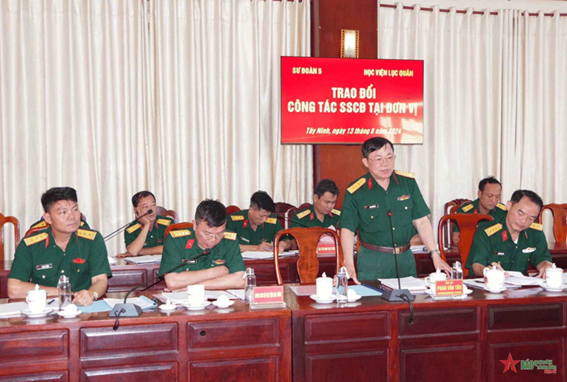 Sư đoàn 5 và Học viện Lục quân trao đổi kinh nghiệm nâng cao sẵn sàng chiến đấu