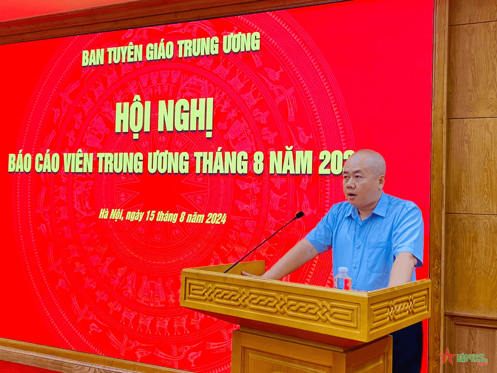 Hội nghị Báo cáo viên tháng 8- 2024 cập nhật nhiều nội dung thông tin thời sự