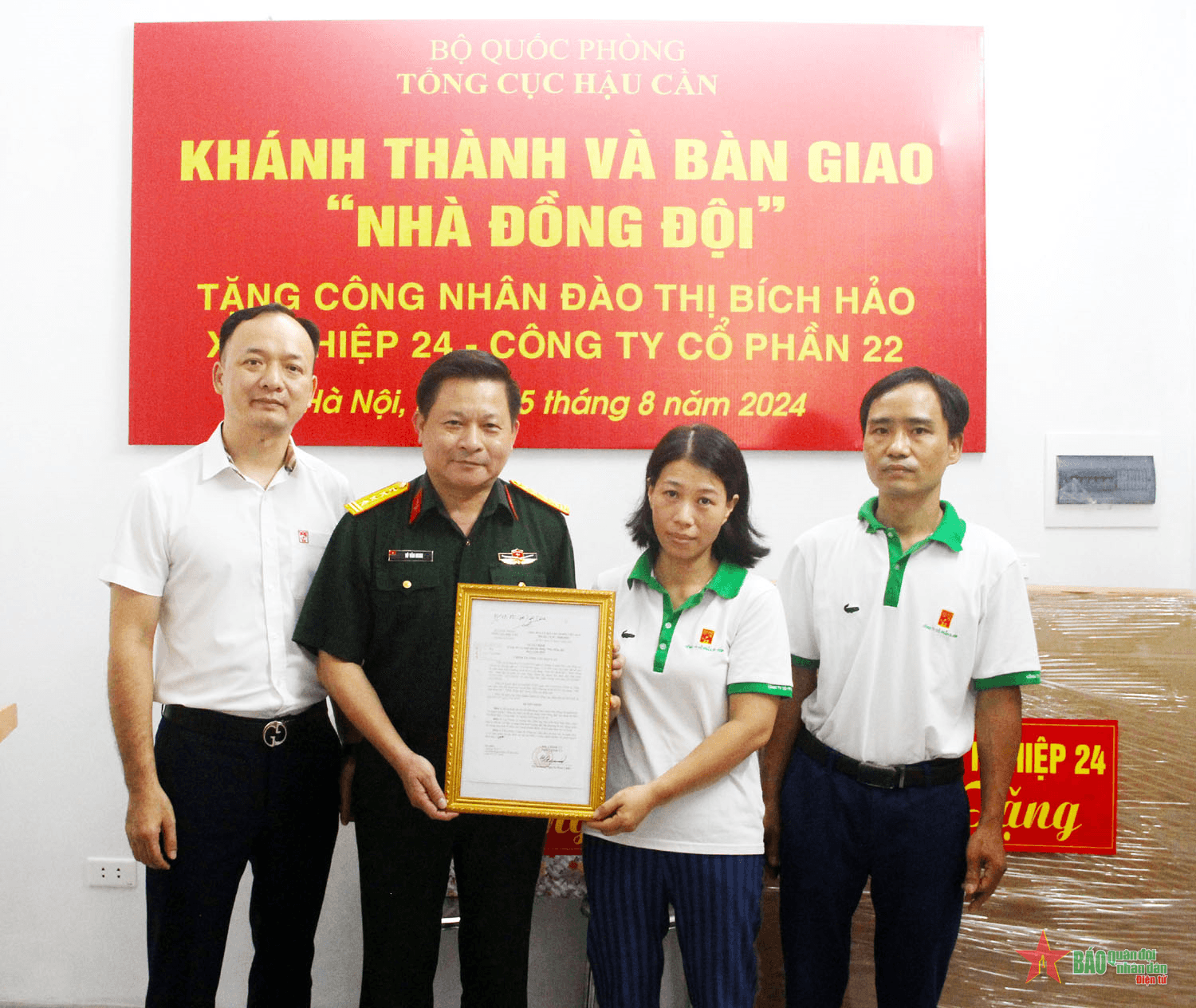 Tổng cục Hậu cần khánh thành và bàn giao “Nhà đồng đội”