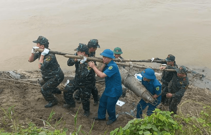 Xử lý an toàn quả bom còn nguyên vẹn