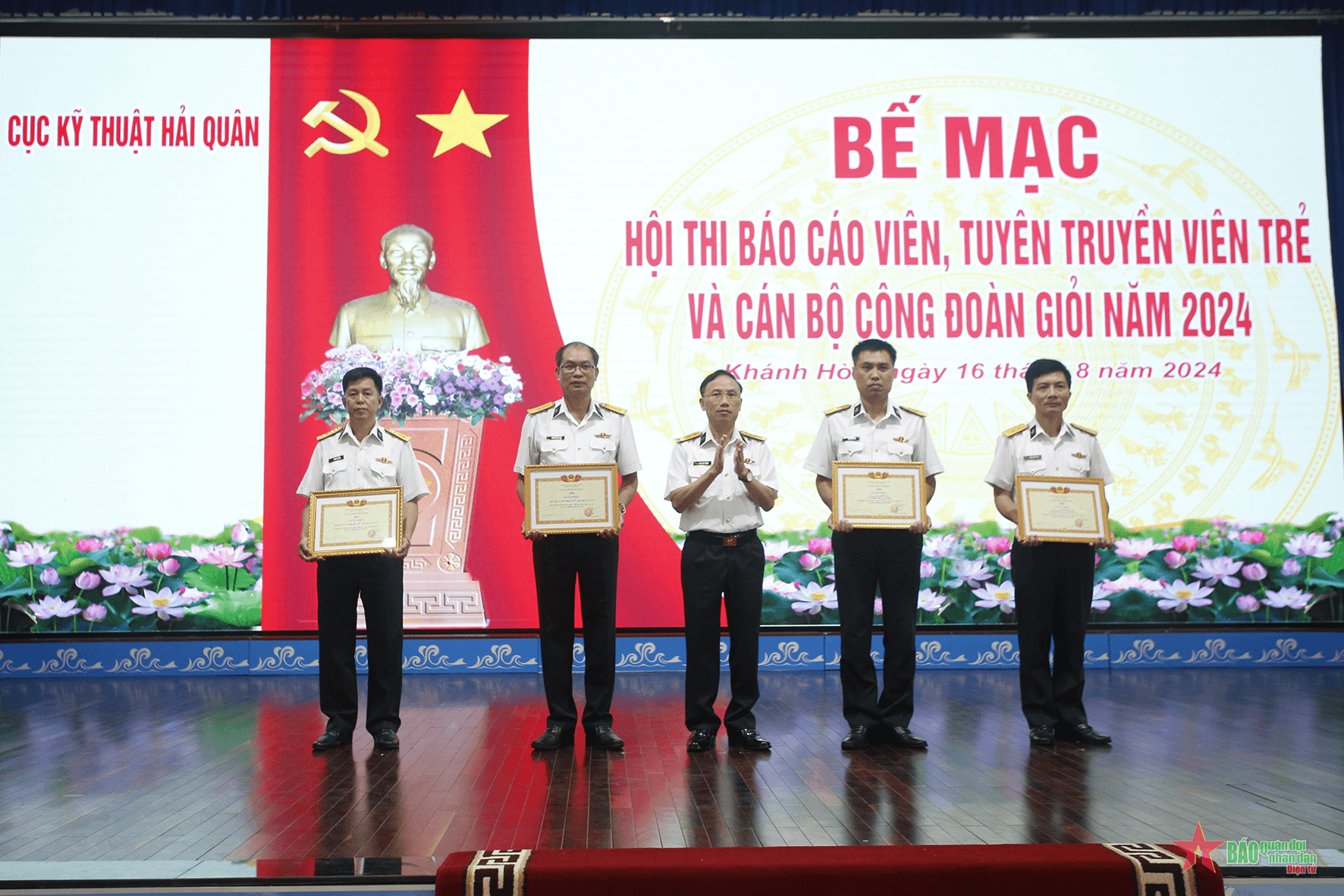 Cục Kỹ thuật, Quân chủng Hải quân bế mạc hội thi báo cáo viên, tuyên truyền viên trẻ và cán bộ công đoàn giỏi năm 2024