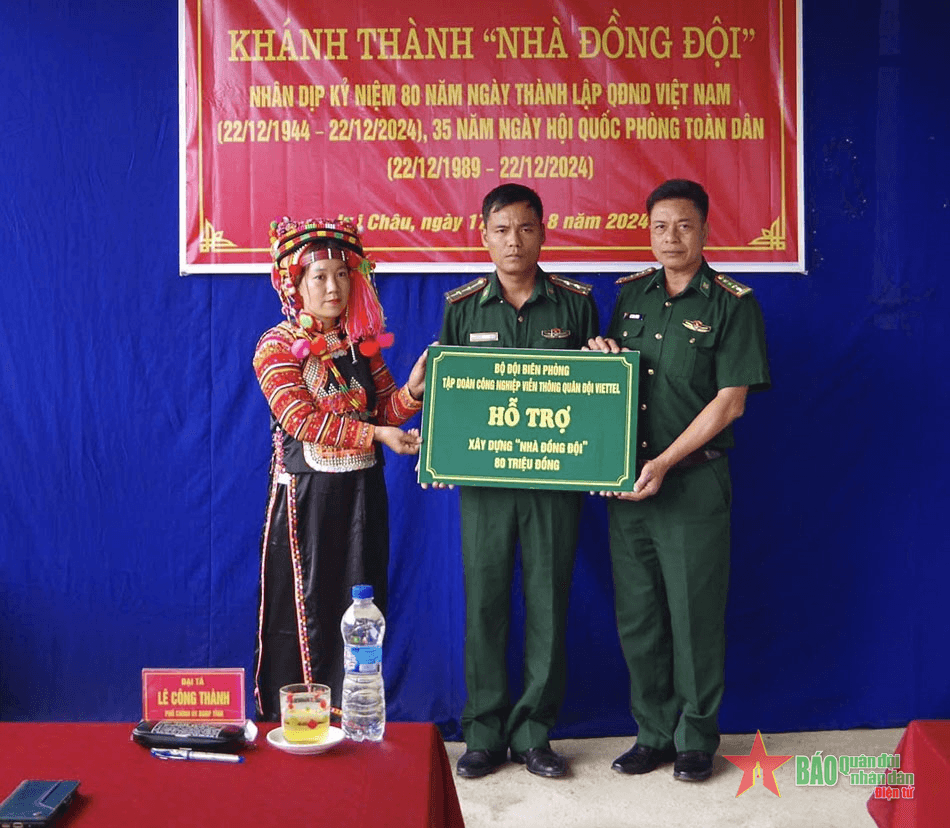Bộ đội Biên phòng tỉnh Lai Châu khánh thành, bàn giao “Nhà đồng đội”