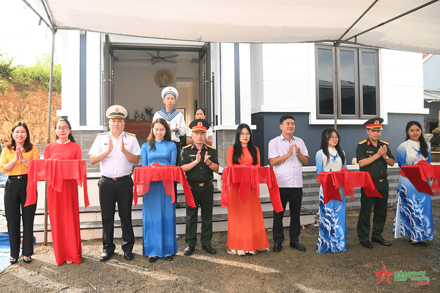 Khánh thành Nhà đồng đội tặng gia đình chiến sĩ nhập ngũ năm 2024