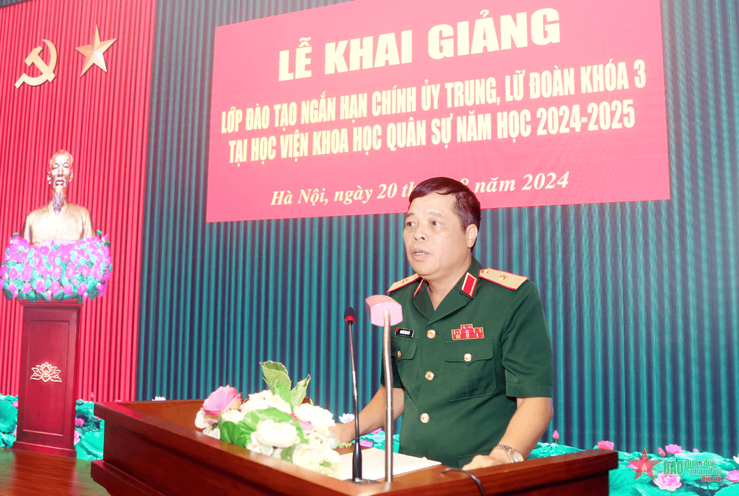 Học viện Chính trị: Khai giảng lớp đào tạo ngắn hạn chính ủy trung, lữ đoàn khóa 3