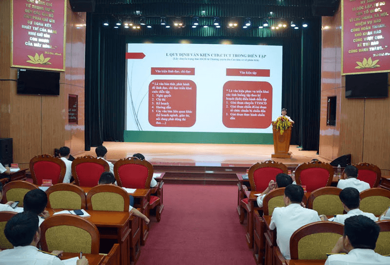 Bộ tư lệnh Vùng Cảnh sát biển 1 tập huấn công tác tham mưu tác chiến năm 2024